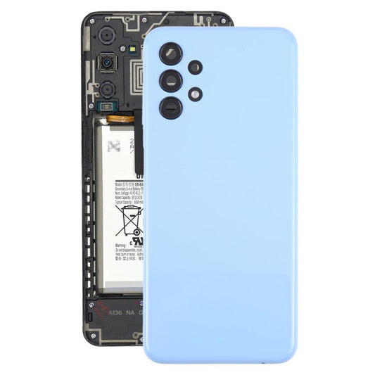 For Samsung Galaxy A13 SM-A135F Back Cover with Camera Lens Cover(Blue) - Back Cover by buy2fix | Online Shopping UK | buy2fix