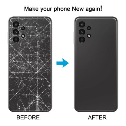 For Samsung Galaxy A13 SM-A135F Back Cover with Camera Lens Cover(White) - Back Cover by buy2fix | Online Shopping UK | buy2fix