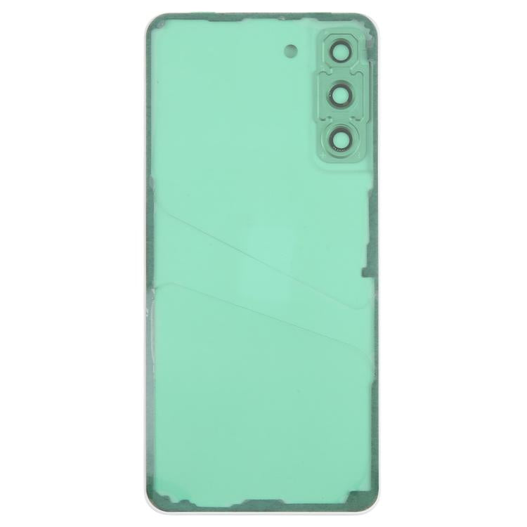 For Samsung Galaxy S21 FE SM-G990B Back Cover with Camera Lens Cover(Green) - Back Cover by buy2fix | Online Shopping UK | buy2fix