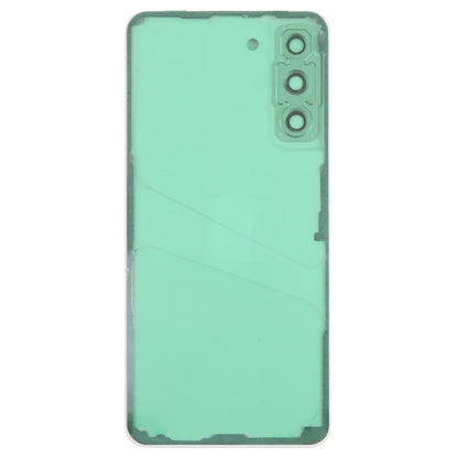 For Samsung Galaxy S21 FE SM-G990B Back Cover with Camera Lens Cover(Green) - Back Cover by buy2fix | Online Shopping UK | buy2fix