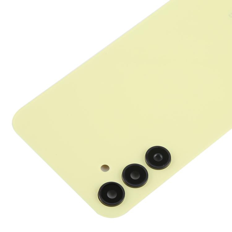 For Samsung Galaxy A15 SM-A155F Back Cover with Camera Lens Cover(Yellow) - Back Cover by buy2fix | Online Shopping UK | buy2fix