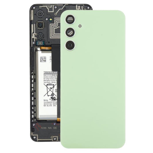 For Samsung Galaxy A34 SM-A346B Back Cover with Camera Lens Cover(Green) - Back Cover by buy2fix | Online Shopping UK | buy2fix