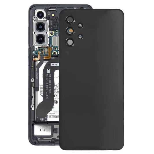 For Samsung Galaxy A32 4G SM-A325F Battery Back Cover with Camera Lens Cover(Black) - Back Cover by buy2fix | Online Shopping UK | buy2fix