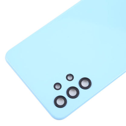 For Samsung Galaxy A32 4G SM-A325F Battery Back Cover with Camera Lens Cover(Blue) - Back Cover by buy2fix | Online Shopping UK | buy2fix