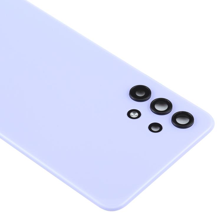 For Samsung Galaxy A32 4G SM-A325F Battery Back Cover with Camera Lens Cover(Purple) - Back Cover by buy2fix | Online Shopping UK | buy2fix