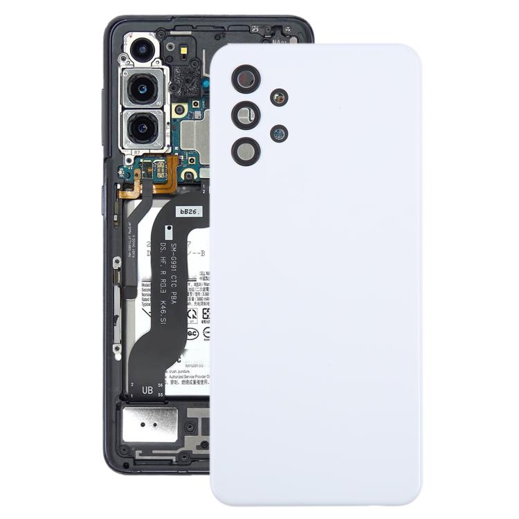 For Samsung Galaxy A32 4G SM-A325F Battery Back Cover with Camera Lens Cover(White) - Back Cover by buy2fix | Online Shopping UK | buy2fix
