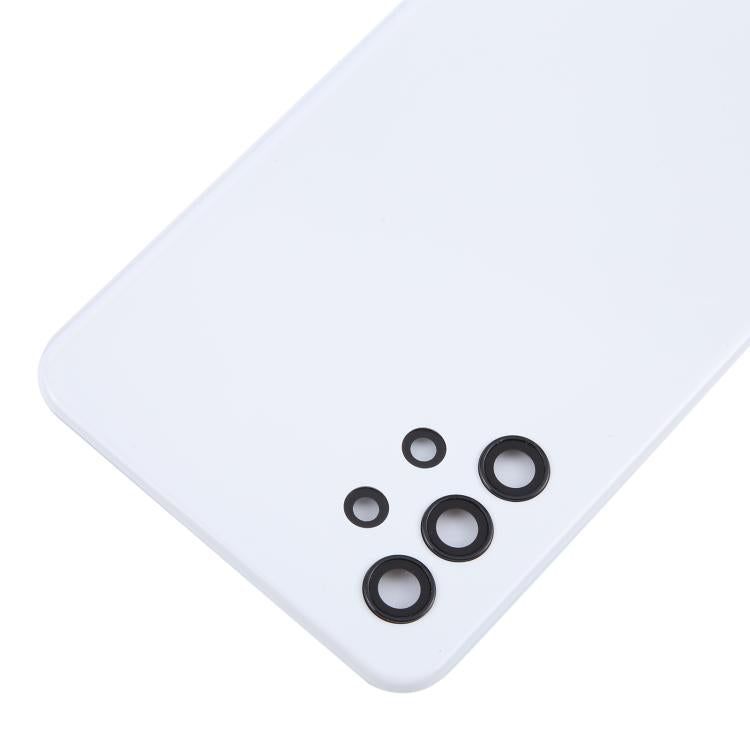For Samsung Galaxy A32 4G SM-A325F Battery Back Cover with Camera Lens Cover(White) - Back Cover by buy2fix | Online Shopping UK | buy2fix