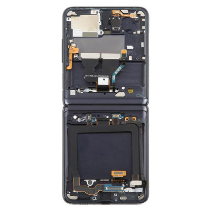 For Samsung Galaxy Z Flip SM-F700 LCD Screen Digitizer Full Assembly with Frame (Black) - LCD Screen by buy2fix | Online Shopping UK | buy2fix