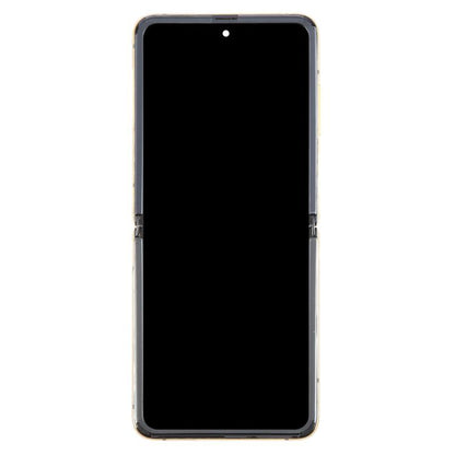 For Samsung Galaxy Z Flip SM-F700 LCD Screen Digitizer Full Assembly with Frame (Gold) - LCD Screen by buy2fix | Online Shopping UK | buy2fix