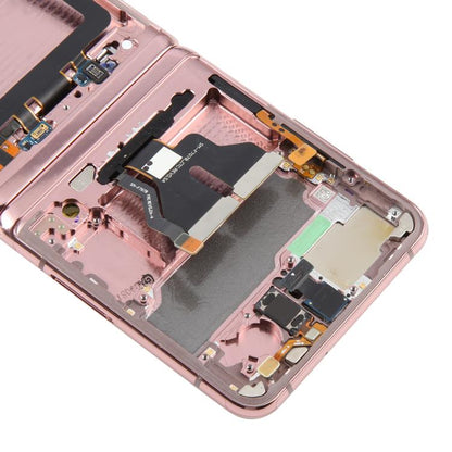 For Samsung Galaxy Z Flip 5G SM-F707 LCD Screen Digitizer Full Assembly with Frame (Pink) - LCD Screen by buy2fix | Online Shopping UK | buy2fix