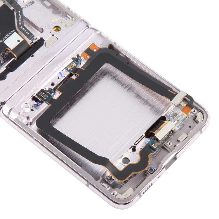For Samsung Galaxy Z Flip 5G SM-F707 LCD Screen Digitizer Full Assembly with Frame (Gold) - LCD Screen by buy2fix | Online Shopping UK | buy2fix