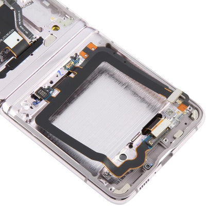 For Samsung Galaxy Z Flip 5G SM-F707 LCD Screen Digitizer Full Assembly with Frame (Gold) - LCD Screen by buy2fix | Online Shopping UK | buy2fix