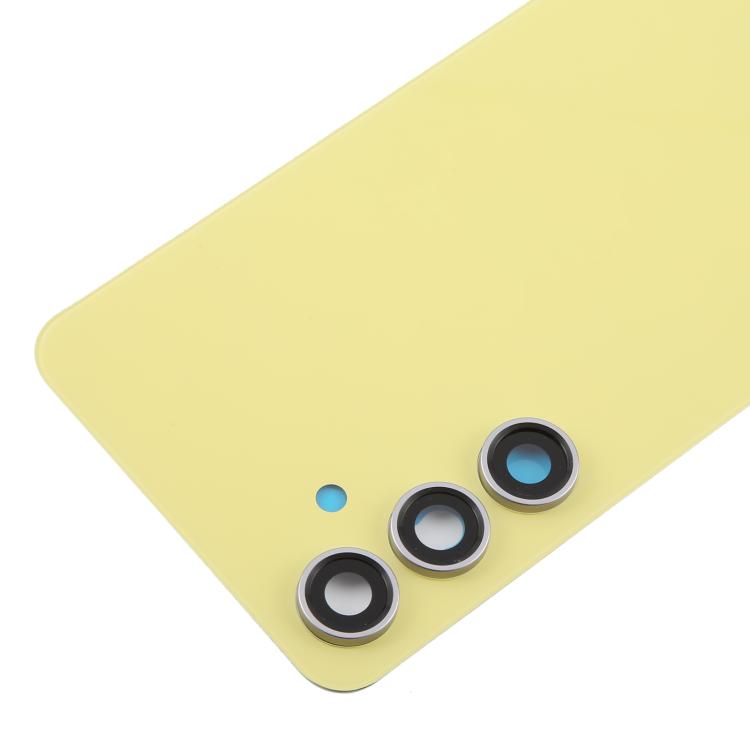 For Samsung Galaxy S24 FE SM-S721B OEM Back Cover with Camera Lens Cover(Yellow) -  by buy2fix | Online Shopping UK | buy2fix