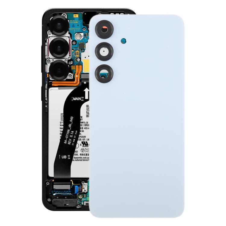 For Samsung Galaxy S25+ SM-S936B OEM Back Cover with Camera Lens Cover(Silver) -  by buy2fix | Online Shopping UK | buy2fix