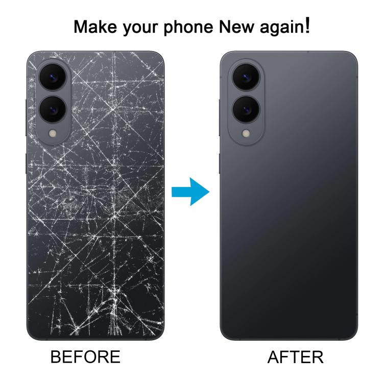 For Samsung Galaxy S25 Edge SM-S937 OEM Back Cover(Silver) - Back Cover by buy2fix | Online Shopping UK | buy2fix