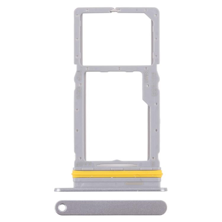 For Samsung Galaxy A17 5G SM-A176U Original SIM + Micro SD Card Tray (Silver) - Card Tray by buy2fix | Online Shopping UK | buy2fix