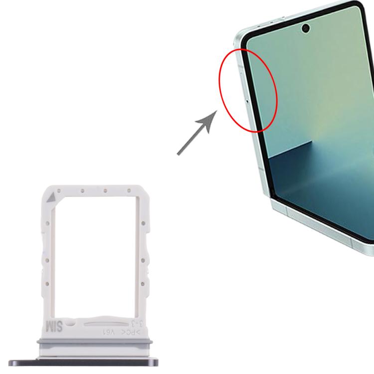 For Samsung Galaxy Z Flip7 SM-F751U Original SIM Card Tray (Black) - Card Tray by buy2fix | Online Shopping UK | buy2fix