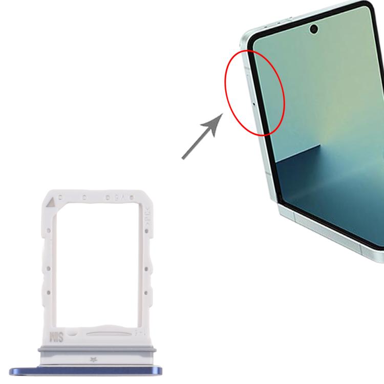 For Samsung Galaxy Z Flip7 SM-F751U Original SIM Card Tray (Blue) - Card Tray by buy2fix | Online Shopping UK | buy2fix