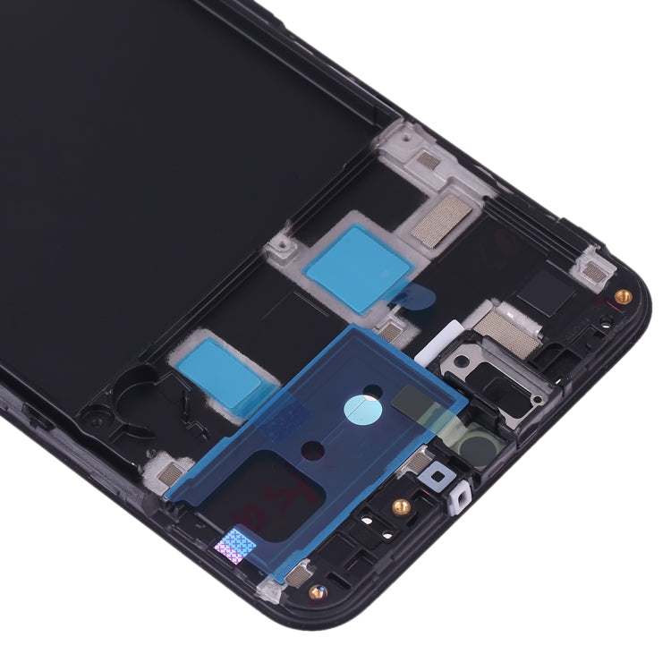 For Galaxy A20 SM-A205F/DS, A205FN, A205GN/DS, A205YN, A205G/DS Front Housing LCD Frame Bezel Plate (Black) - Frame Bezel Plate by buy2fix | Online Shopping UK | buy2fix