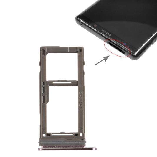 For Galaxy Note9 SIM Card Tray +  Micro SD Card Tray (Purple) - Card Tray by buy2fix | Online Shopping UK | buy2fix