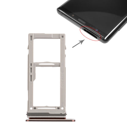 For Galaxy Note9 SIM Card Tray + SIM Card Tray / Micro SD Card Tray (Gold) - Card Tray by buy2fix | Online Shopping UK | buy2fix