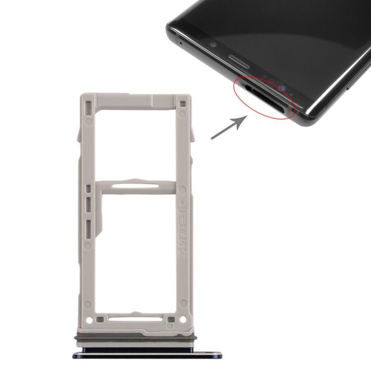For Galaxy Note9 SIM Card Tray + SIM Card Tray / Micro SD Card Tray (Blue) - Card Tray by buy2fix | Online Shopping UK | buy2fix