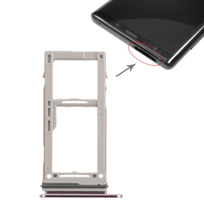 For Galaxy Note9 SIM Card Tray + SIM Card Tray / Micro SD Card Tray (Purple) - Card Tray by buy2fix | Online Shopping UK | buy2fix