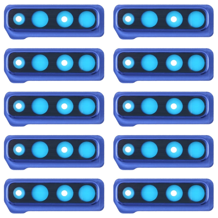 For Galaxy A9 (2018) A920F/DS 10pcs Camera Lens Cover (Blue) - Camera Series by buy2fix | Online Shopping UK | buy2fix