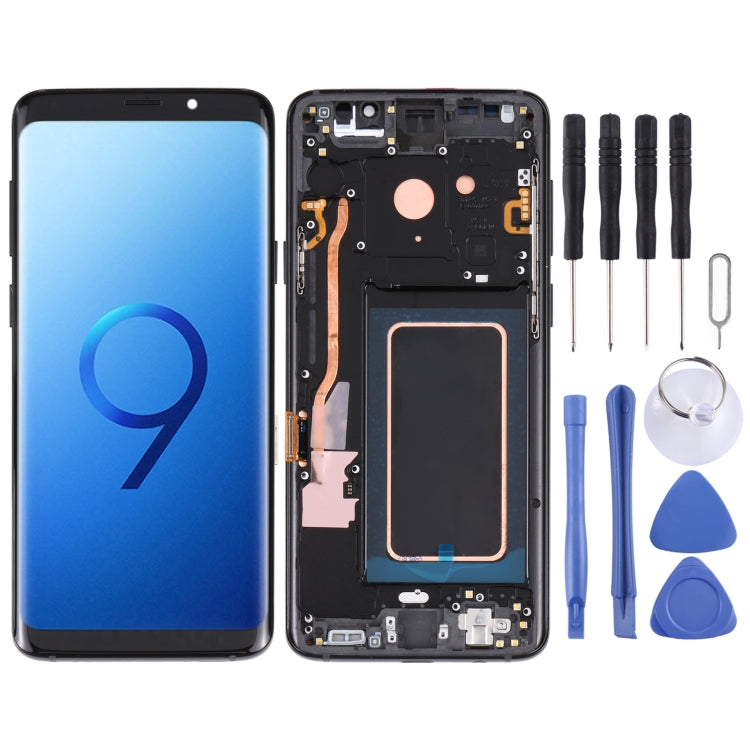 Original Super AMOLED LCD Screen for Galaxy S9 / G960F / DS / G960U / G960W / G9600 Digitizer Full Assembly with Frame (Black) - LCD Screen by buy2fix | Online Shopping UK | buy2fix