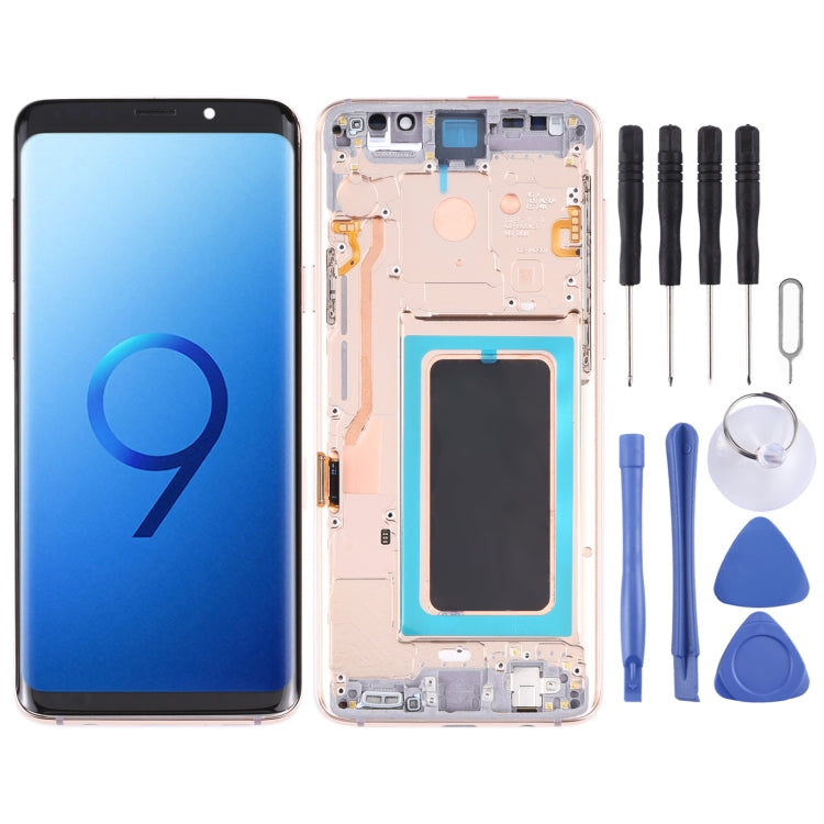 Original Super AMOLED LCD Screen for Galaxy S9 / G960F / DS / G960U / G960W / G9600 Digitizer Full Assembly with Frame (Gold) - LCD Screen by buy2fix | Online Shopping UK | buy2fix