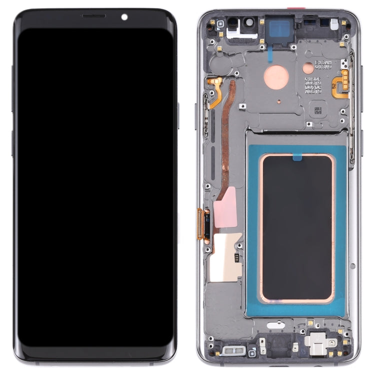 Super AMOLED LCD Screen for Galaxy S9+ / G965F / G965F / DS / G965U / G965W / G9650 Digitizer Full Assembly with Frame (Grey) - LCD Screen by buy2fix | Online Shopping UK | buy2fix