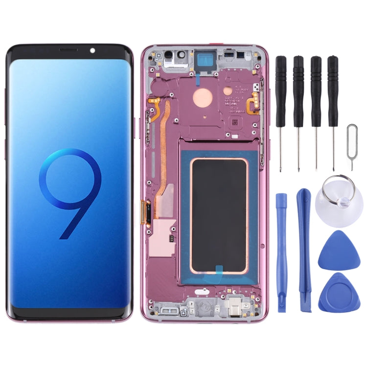 Super AMOLED LCD Screen for Galaxy S9+ / G965F / G965F / DS / G965U / G965W / G9650 Digitizer Full Assembly with Frame (Purple) - LCD Screen by buy2fix | Online Shopping UK | buy2fix