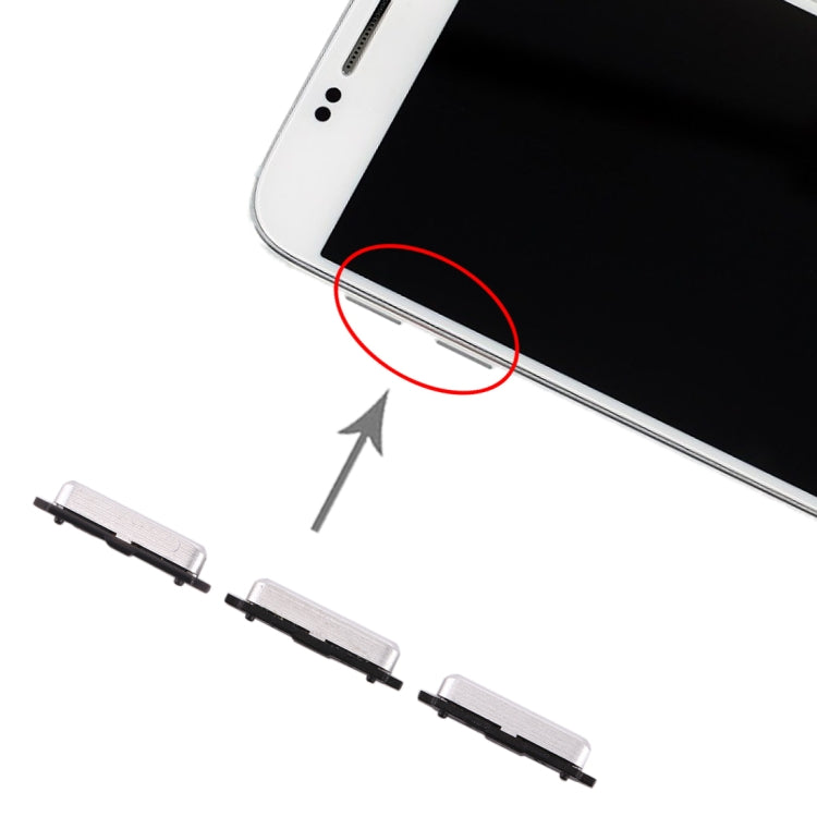 For Galaxy S6 10 Set Side Keys(Silver) - Others by buy2fix | Online Shopping UK | buy2fix