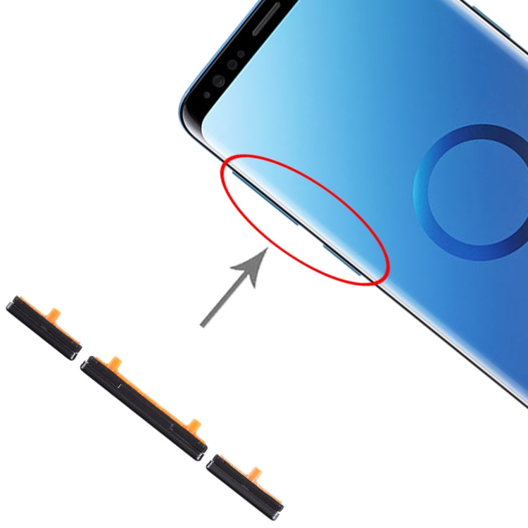 For Galaxy S9 / Galaxy S9+ 10 Set Side Keys(Black) - Others by buy2fix | Online Shopping UK | buy2fix