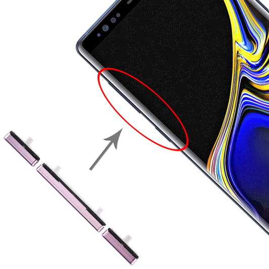 For Galaxy Note 9 10 Set Side Keys(Purple) -  by buy2fix | Online Shopping UK | buy2fix