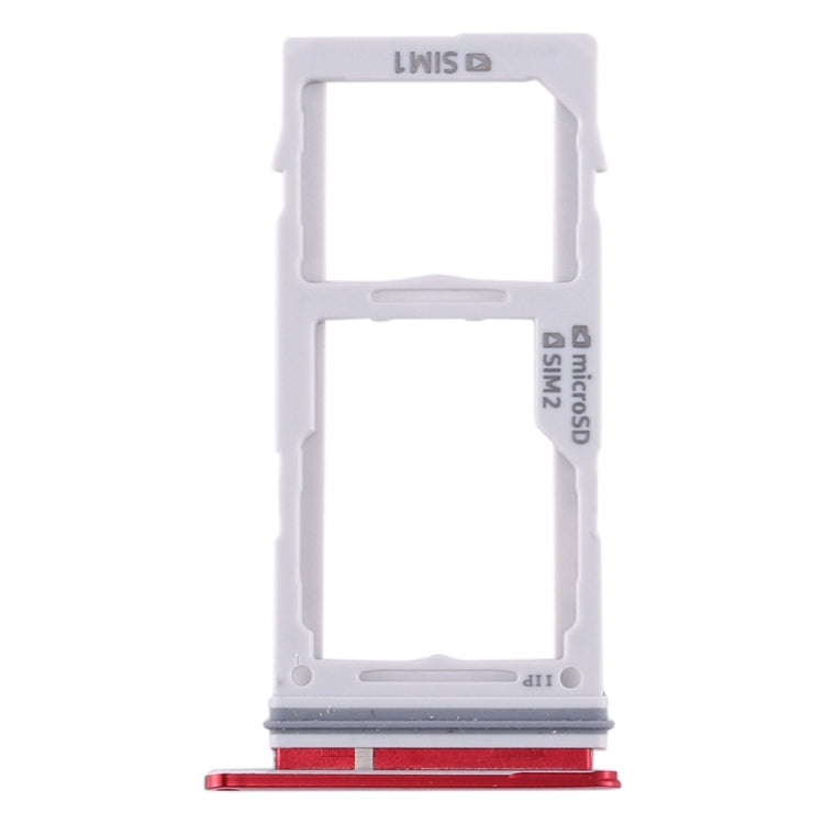 For Samsung Galaxy S10+ / S10 / S10e SIM Card Tray + Micro SD Card Tray (Red) - Card Tray by buy2fix | Online Shopping UK | buy2fix