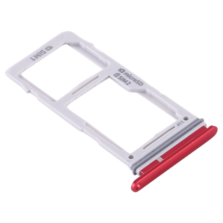 For Samsung Galaxy S10+ / S10 / S10e SIM Card Tray + Micro SD Card Tray (Red) - Card Tray by buy2fix | Online Shopping UK | buy2fix