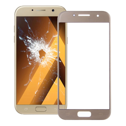 For Galaxy A5 (2017) / A520  Front Screen Outer Glass Lens (Gold) - Outer Glass Lens by buy2fix | Online Shopping UK | buy2fix