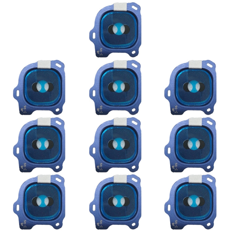 For Galaxy J6 (2018) 10pcs Camera Lens Cover (Blue) - Camera Series by buy2fix | Online Shopping UK | buy2fix