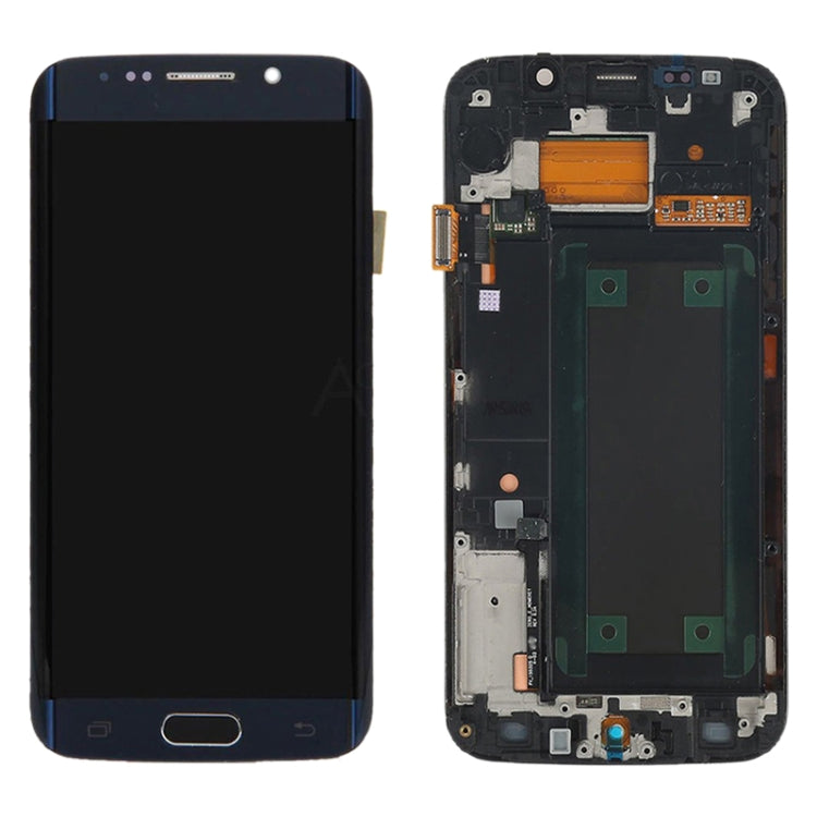 Original Super AMOLED LCD Screen For Samsung Galaxy S6 Edge SM-G925F Digitizer Full Assembly with Frame (Black) - LCD Screen by buy2fix | Online Shopping UK | buy2fix