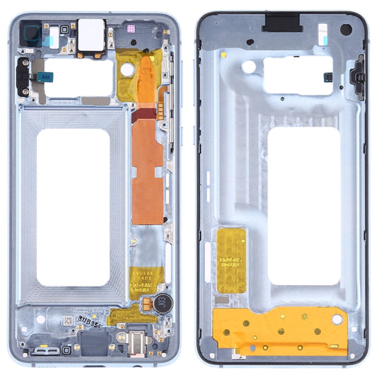 For Samsung Galaxy S10e SM-G970F/DS, SM-G970U, SM-G970W  Middle Frame Bezel Plate with Side Keys (Blue) - Frame Bezel Plate by buy2fix | Online Shopping UK | buy2fix