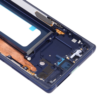 For Samsung Galaxy Note9 SM-N960F/DS, SM-N960U, SM-N9600/DS  Middle Frame Bezel Plate with Side Keys (Blue) - Frame Bezel Plate by buy2fix | Online Shopping UK | buy2fix