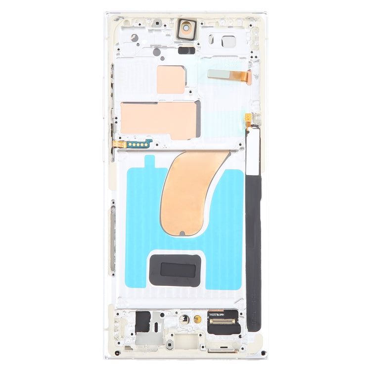For Samsung Galaxy S23 Ultra 5G SM-S918B EU Edition 6.78 inch OLED LCD Screen Digitizer Full Assembly with Frame (Silver) - by buy2fix | Online Shopping UK | buy2fix