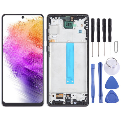 For Samsung Galaxy A73 SM-A736B TFT LCD Screen Digitizer Full Assembly with Frame (Black) - LCD Screen by buy2fix | Online Shopping UK | buy2fix