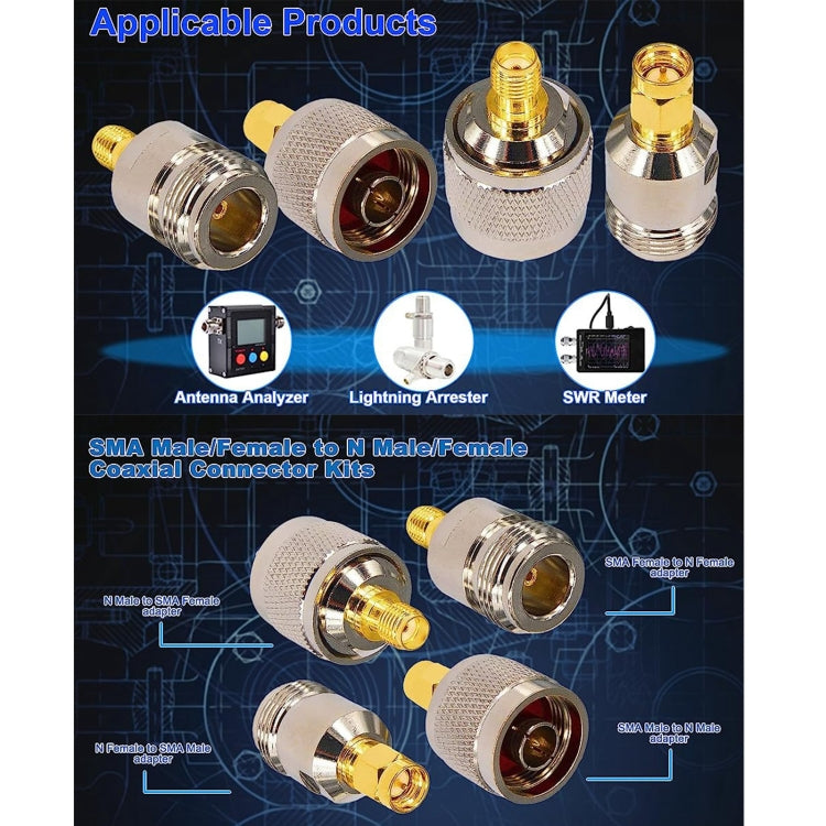 4 in 1 SMA To N RF Coaxial Connector Adapter by buy2fix