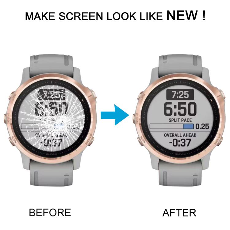 LCD Screen and Digitizer Full Assembly With Frame for Garmin Fenix 6S(Gold) by buy2fix