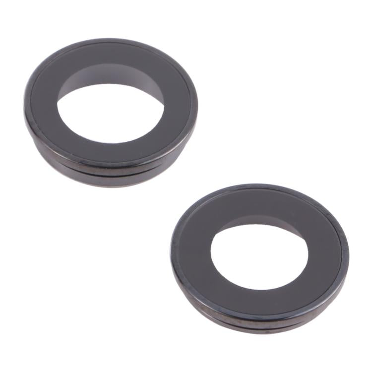 2 PCS Rear Camera Glass Lens Metal Inside Protector Hoop Ring for iPhone 13 / 13 Mini by buy2fix