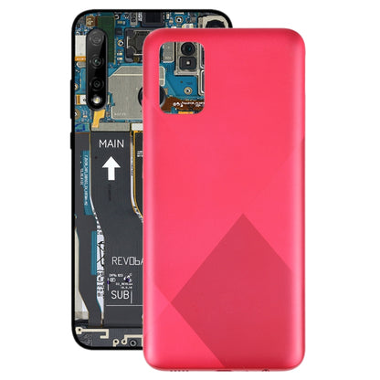 For Samsung Galaxy A02s SM-A025F Battery Back Cover (Red) - Back Cover by buy2fix | Online Shopping UK | buy2fix