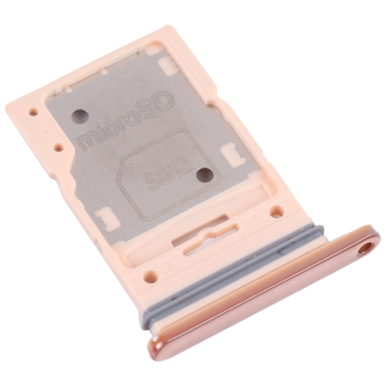 For Samsung Galaxy A53 5G SM-A536B Original SIM Card Tray + SIM Card Tray / Micro SD card tray (Gold) - Card Tray by buy2fix | Online Shopping UK | buy2fix