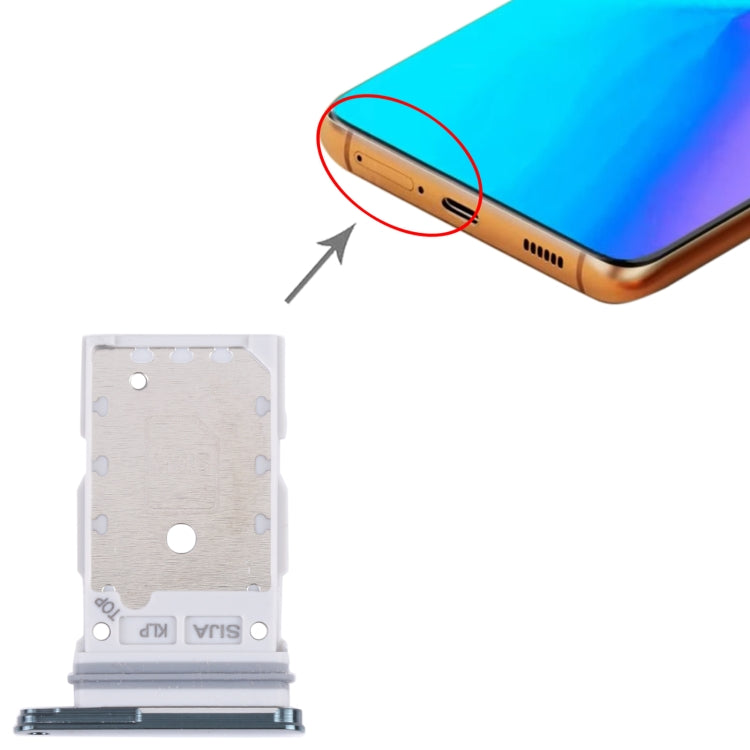 For Samsung Galaxy S22+ 5G / S22 5G / SM-S906B SM-S901B Original SIM Card Tray + SIM Card Tray (Green) -  by buy2fix | Online Shopping UK | buy2fix